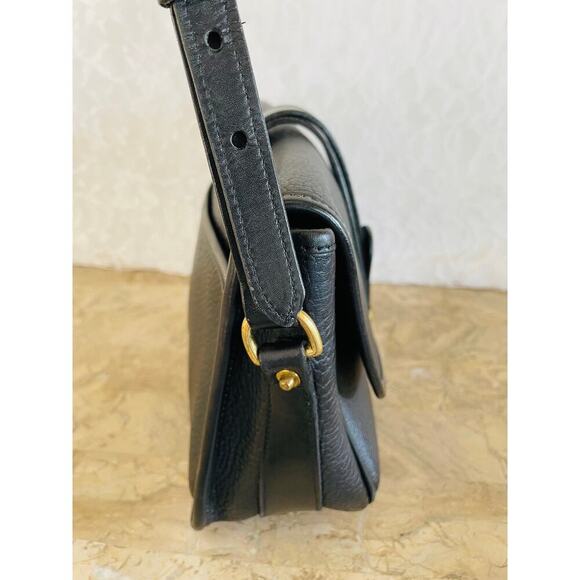 Rare Dooney AND Bourke Equestrian AWL crossbody/shoulder bag Black color - Picture 4 of 9